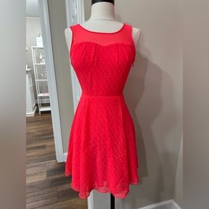 Hot Pink Sweetheart Neckline Express Dress